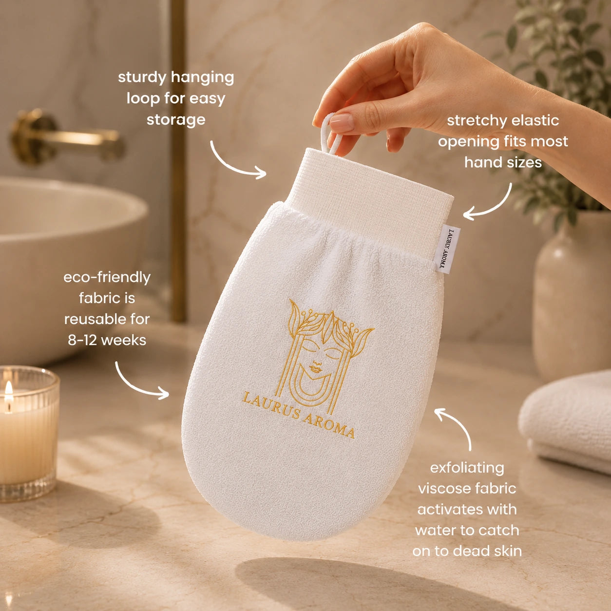 Laurus Aroma Korean Exfoliating Glove